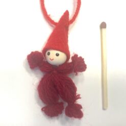 Alternative view of Bordeaux garnnisse med nissehue