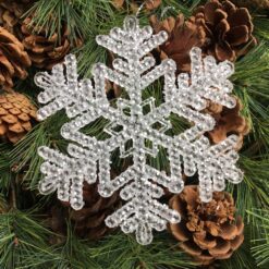 Hvidt snefnug til ophæn