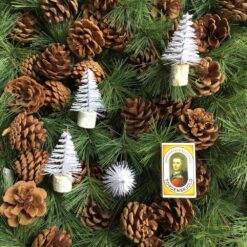 Alternative view of Hvidt dekorativt mini juletræ