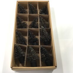 Alternative view of 12.stk sorte mini juletræer