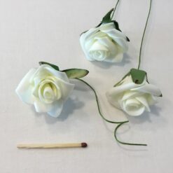 Alternative view of Hvid skumrose på tråd