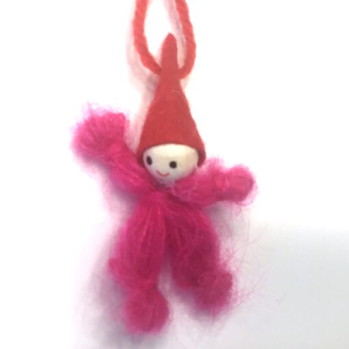 Pink garnnisse med nissehue