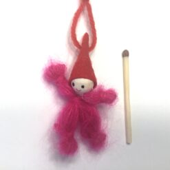 Alternative view of Pink garnnisse med nissehue