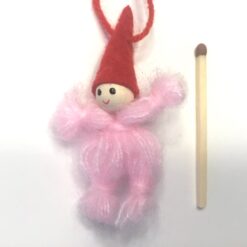 Alternative view of Rosa garnnisse med nissehue