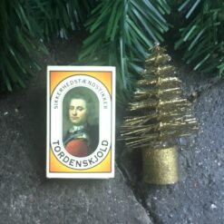 Alternative view of Guld mini juletræ med guldfod