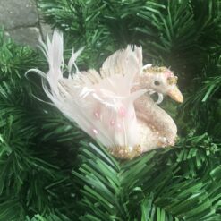 Alternative view of Smuk rosa dekorativ svane