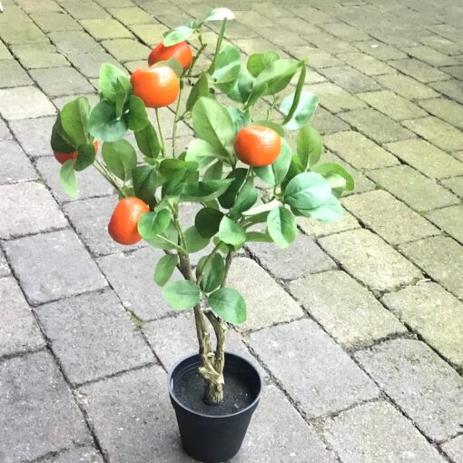 Kunstigt mandarin træ i potte
