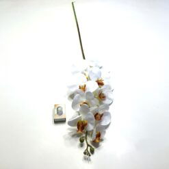 Alternative view of Hvid høj kunstig orkide