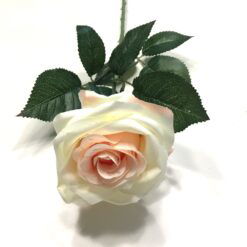 Cremefarvet kunstig smuk ros