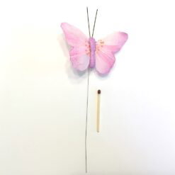 Alternative view of Rosa stor orangeplettet sommerfugl