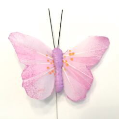 Rosa stor orangeplettet sommerfugl