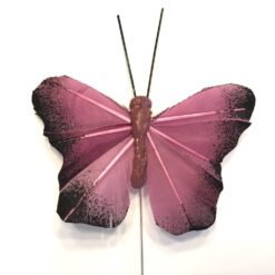 Pink sort lille sommerfugl