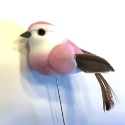 Lille rosa fugl på spyd