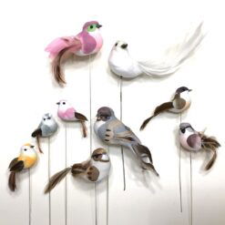 Alternative view of Fugl i rosa og brune farver