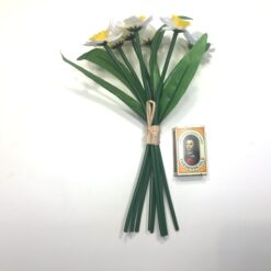 Alternative view of Pinselilje buket i hvid og gul