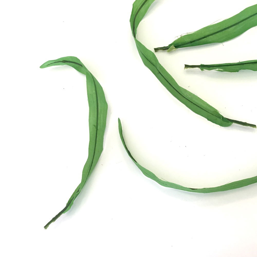 Lange tynde grønne blade - Billede 3