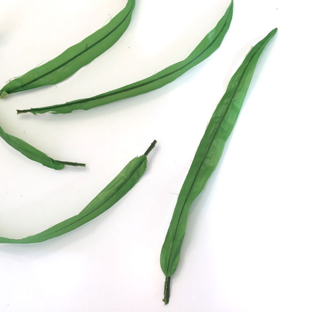 Lange tynde grønne blade - Billede 5