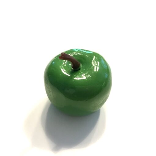 Grønt lille plast æble 
