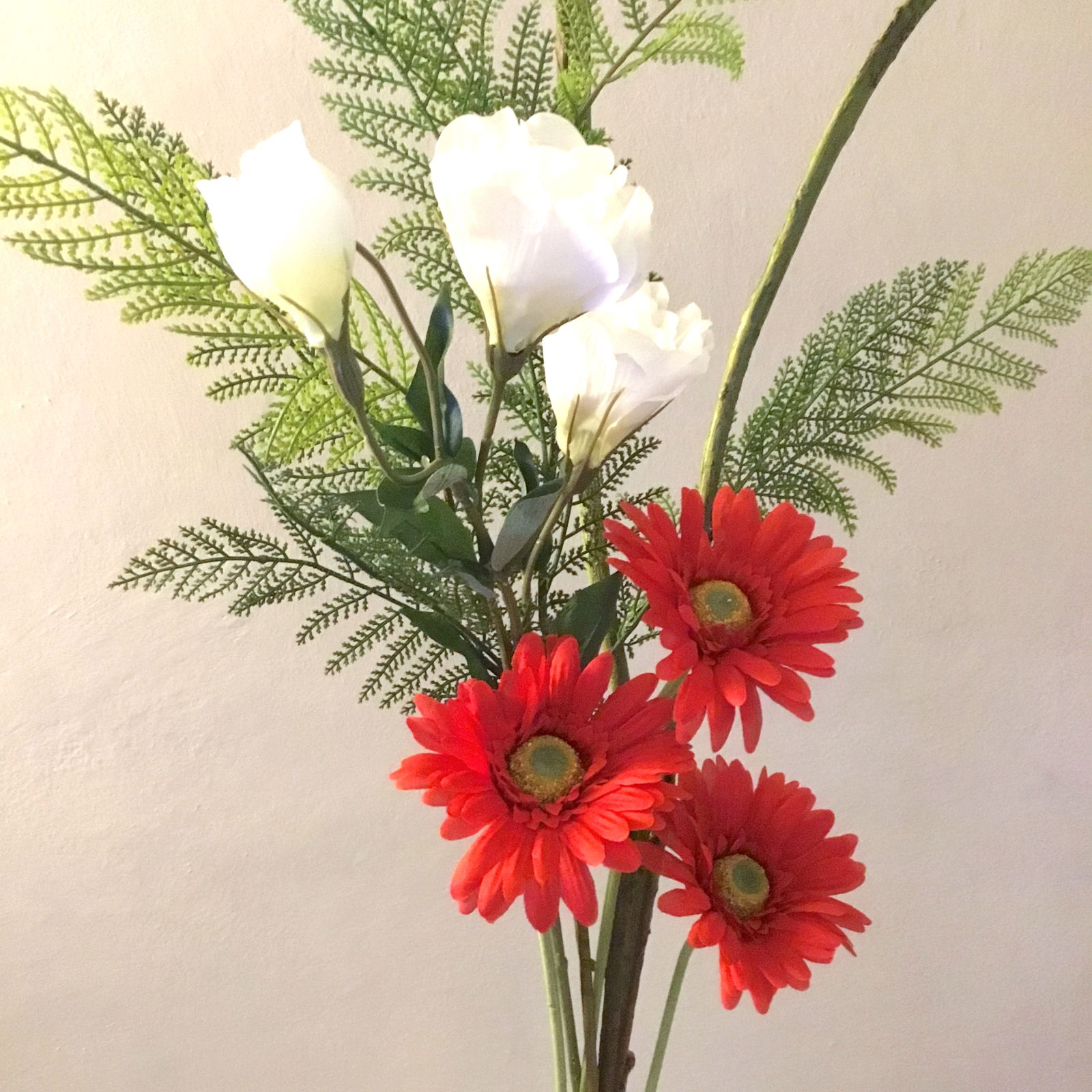 Kunstig håndbundet buket med klokker - Billede 3