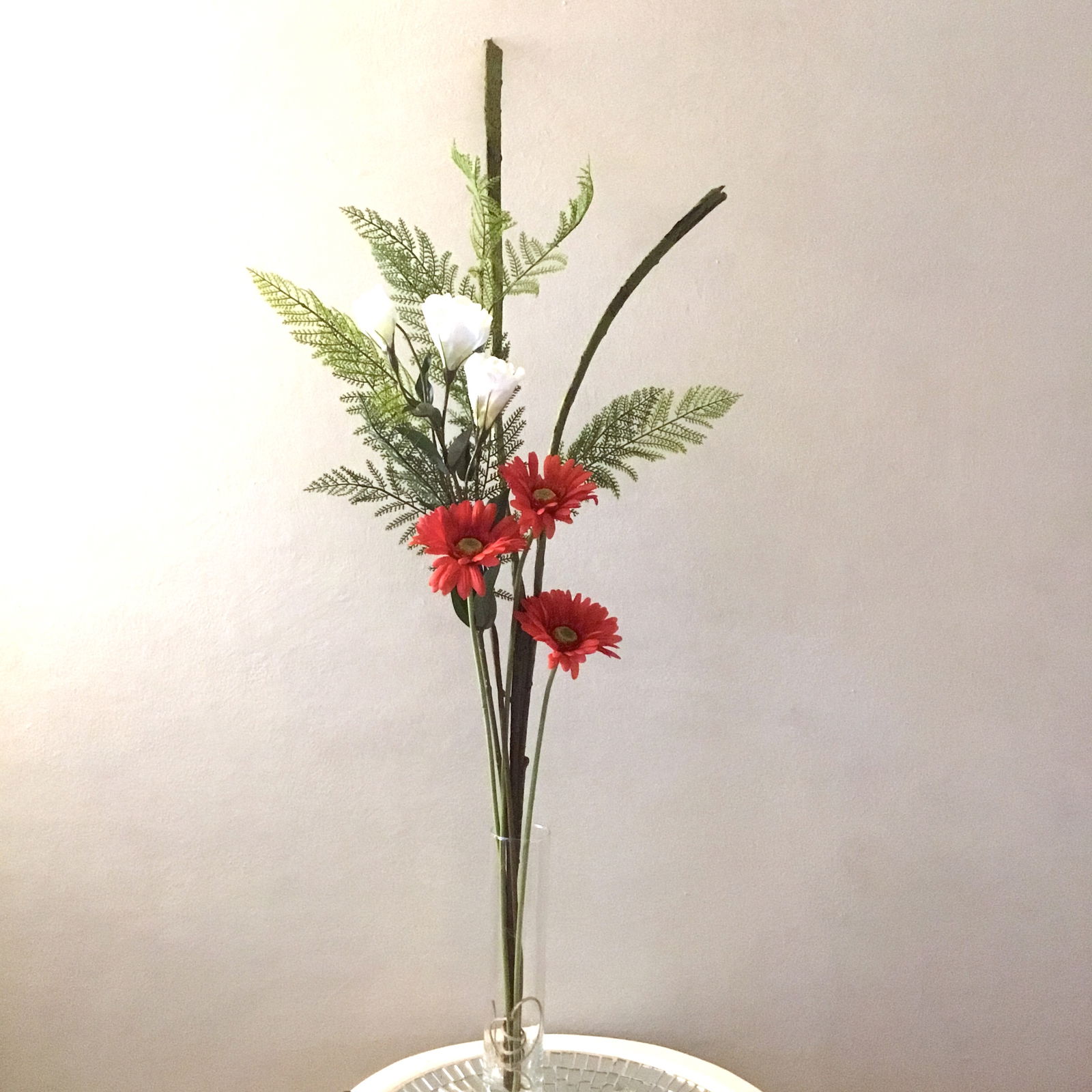 Kunstig håndbundet buket med klokker - Billede 7