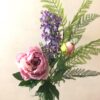Kunstig håndbundet buket med pæon