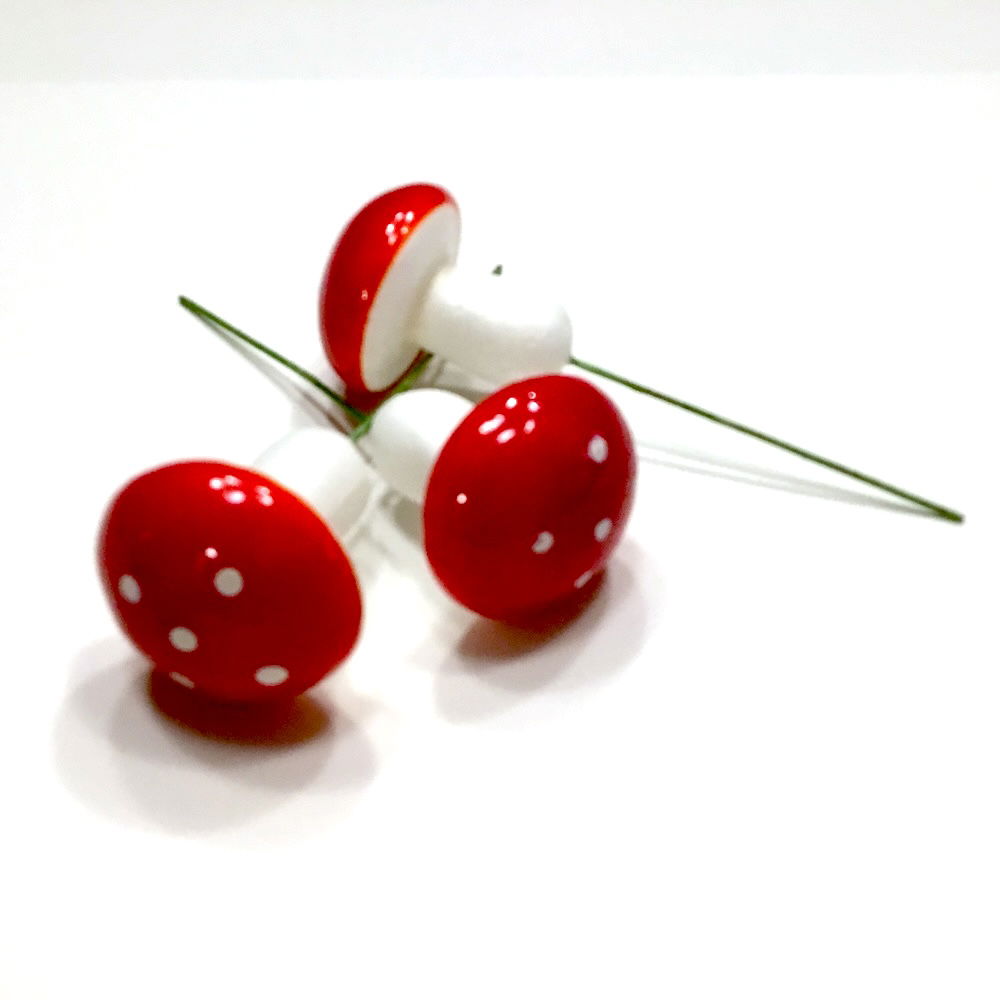 Rød paddehat 3stk samlet - Billede 8