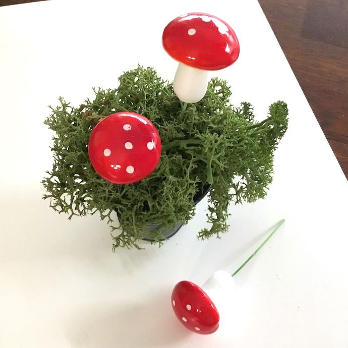 Rød paddehat 3stk samlet - Billede 6