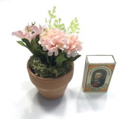 Alternative view of Dekorativ pastelfarvet potte blomst