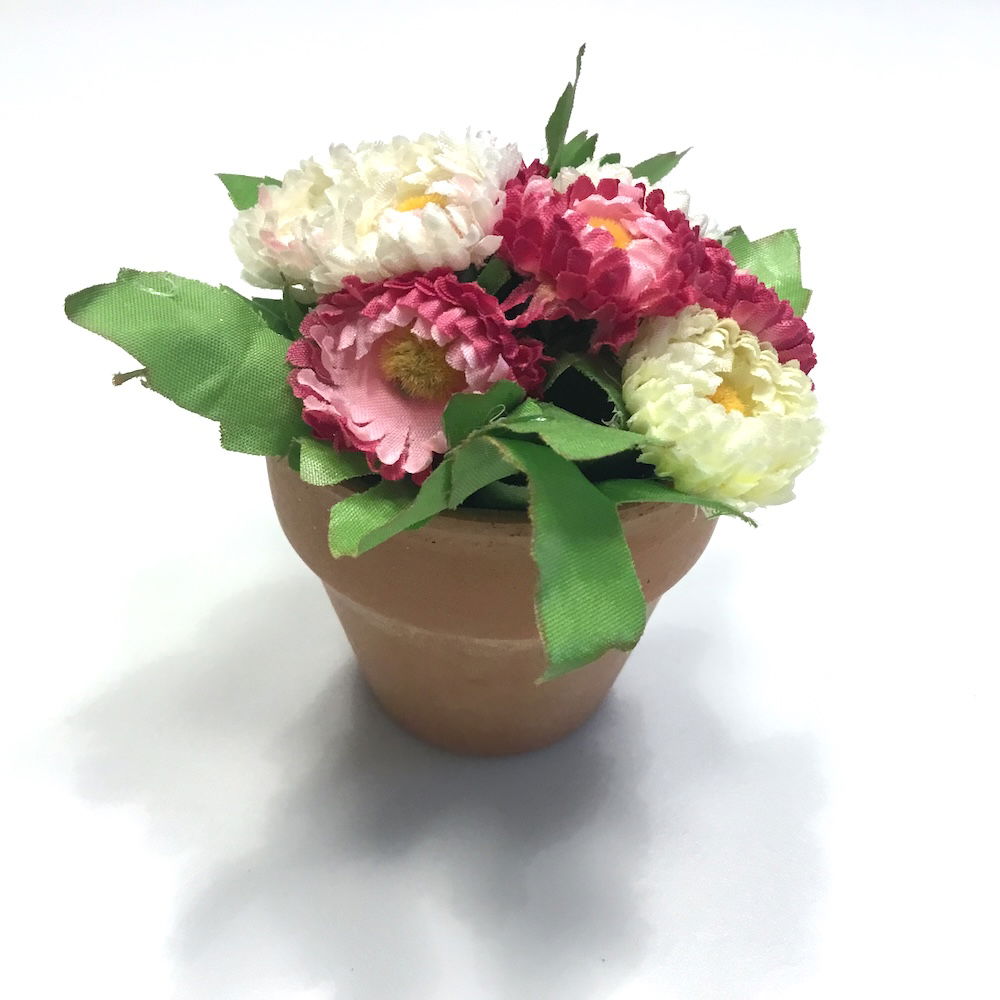 Mini blomster i lerpotte - Billede 3