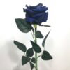 Blå langstilket kunstig rose