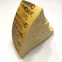 Stor kunstig Parmesanost med tekst