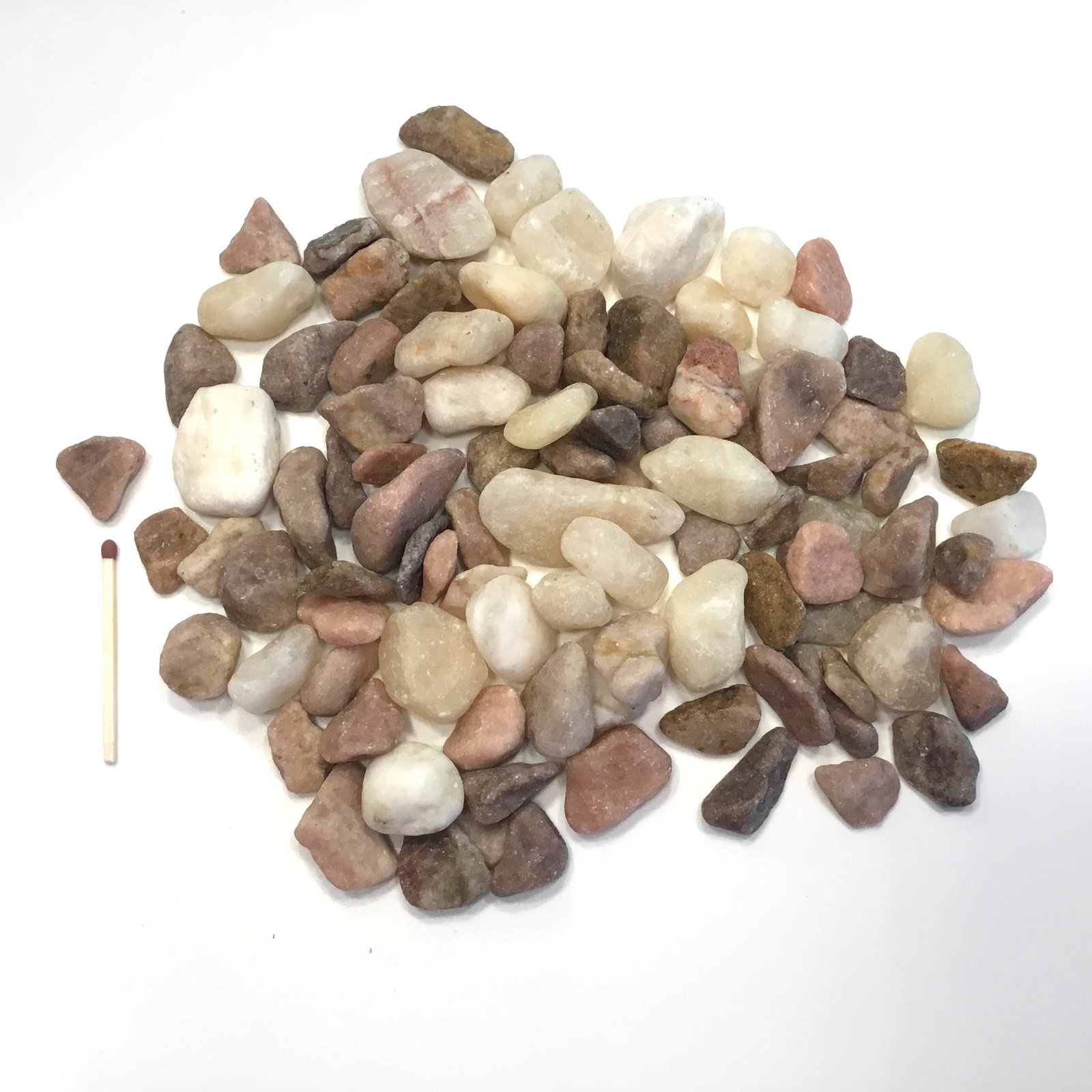 Pynte sten i brune, peach, creme - Billede 2