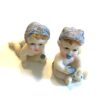 2 x Lyseblå baby figurer