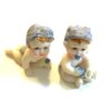 2 x Lyseblå baby figurer