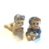 2 Lyseblå baby figurer